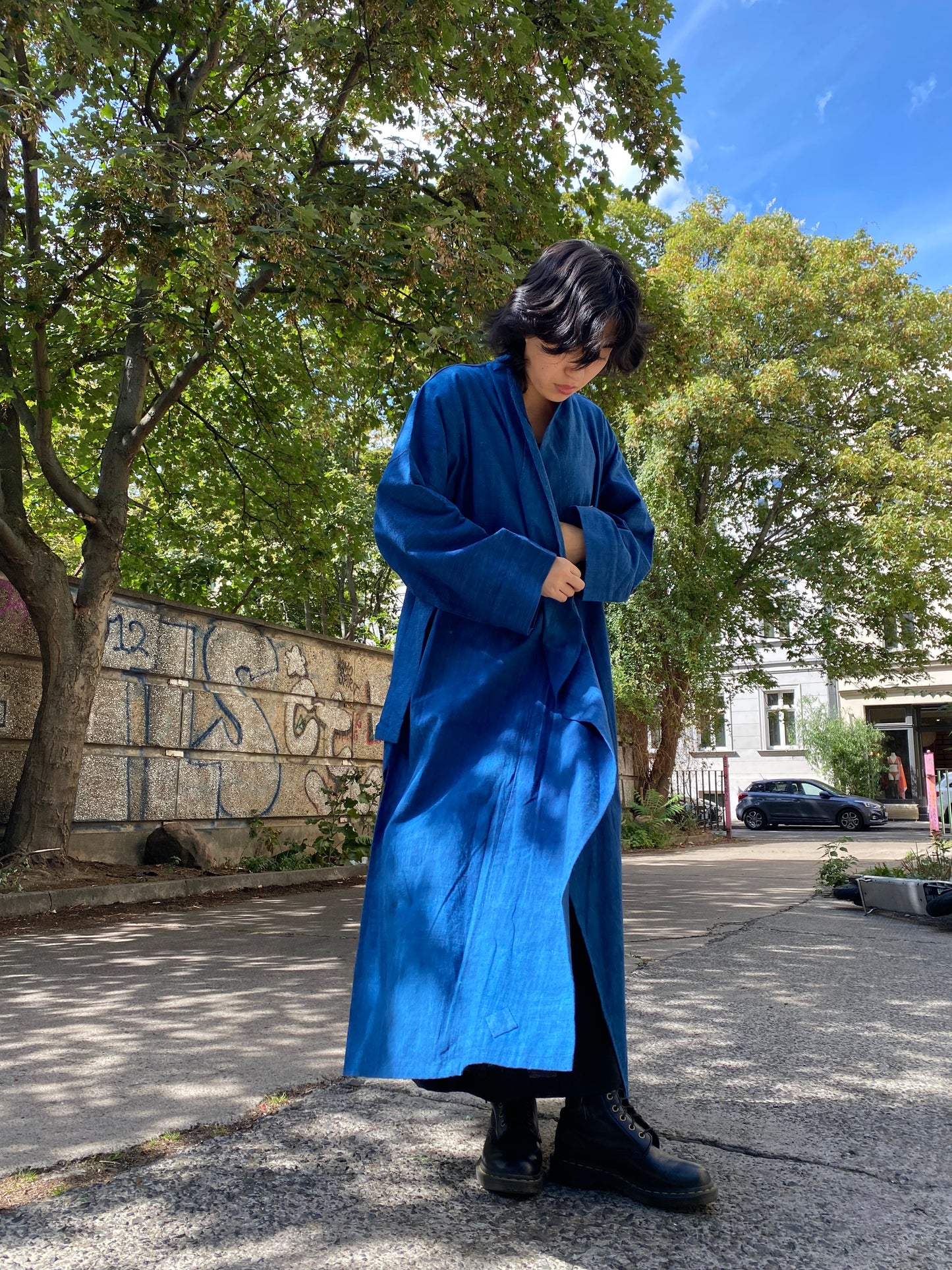 Indigo summer coat