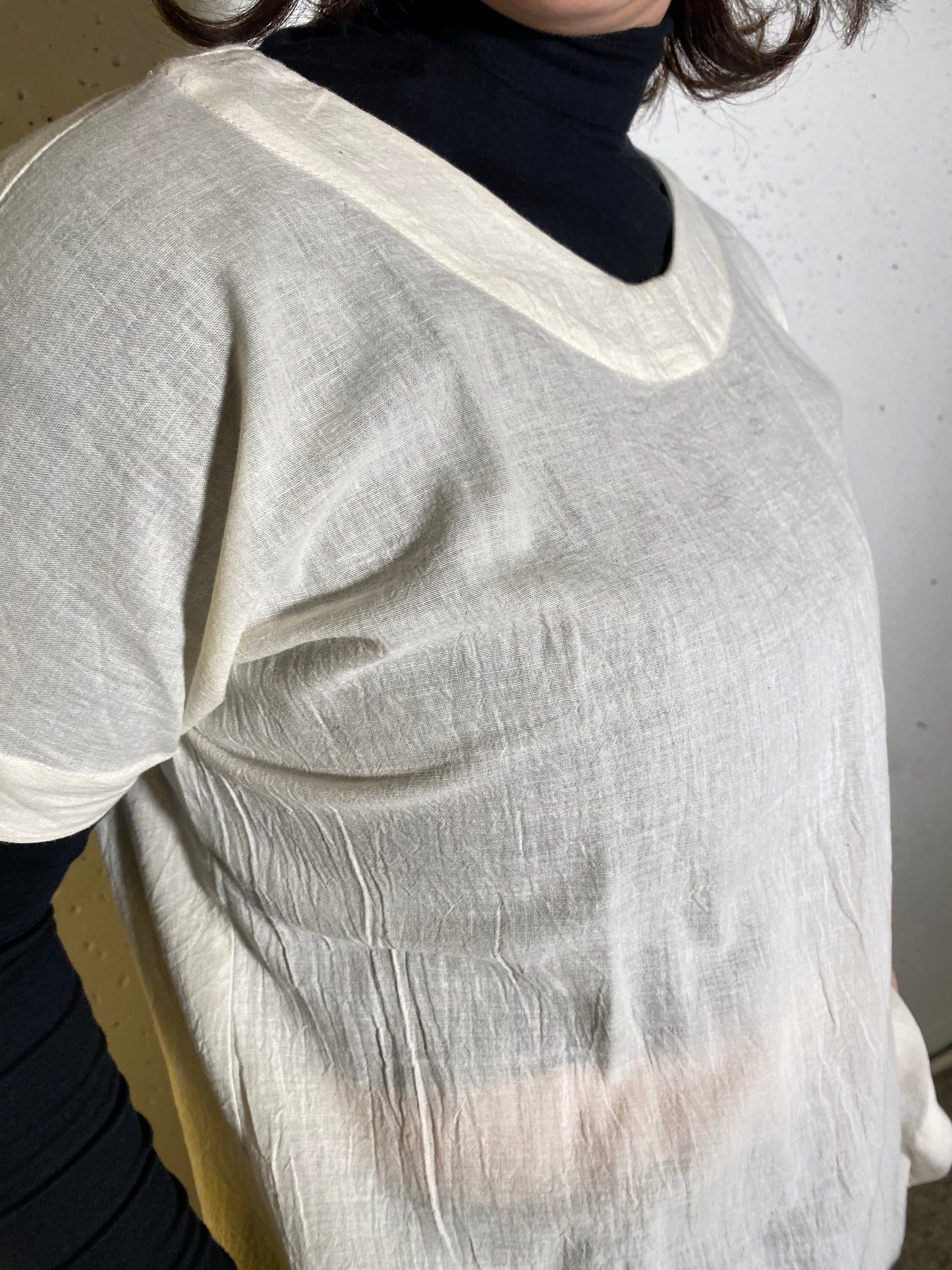 Short-sleeved shirts made from old summer kimonos