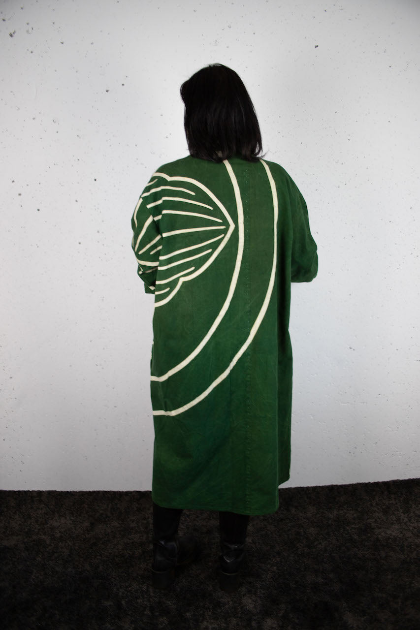 Thin coat made from a large FROSHIKI