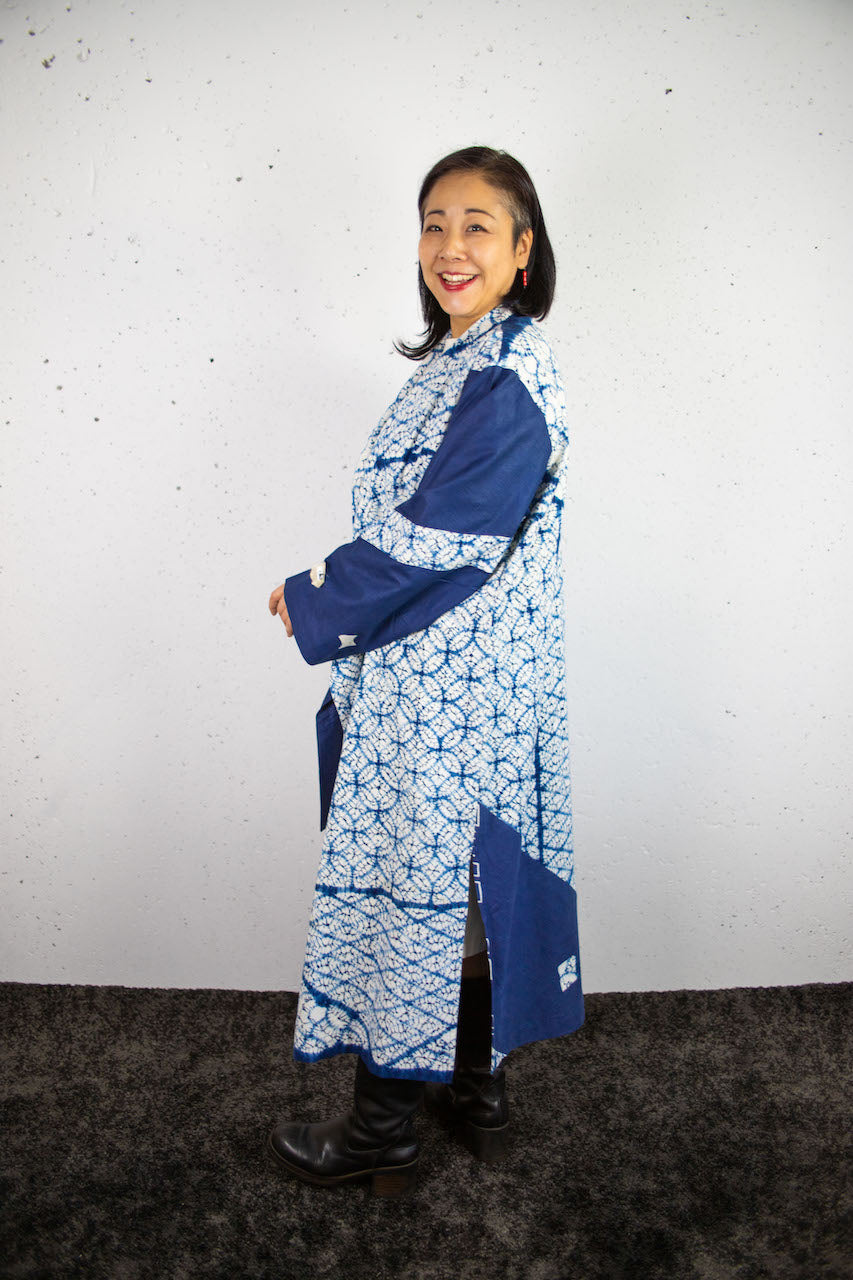 Indigo SHIBORI summercoat