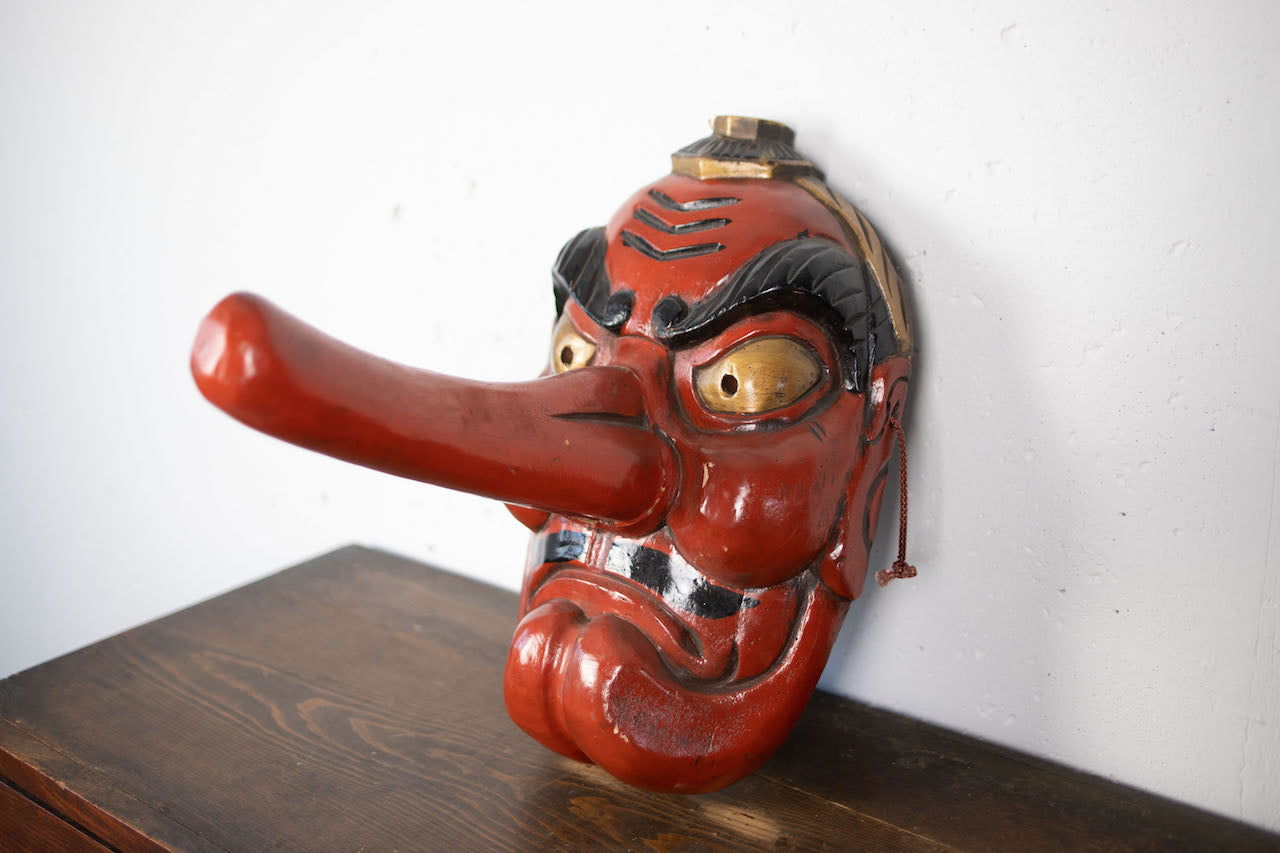 Decorative mask of a tengu