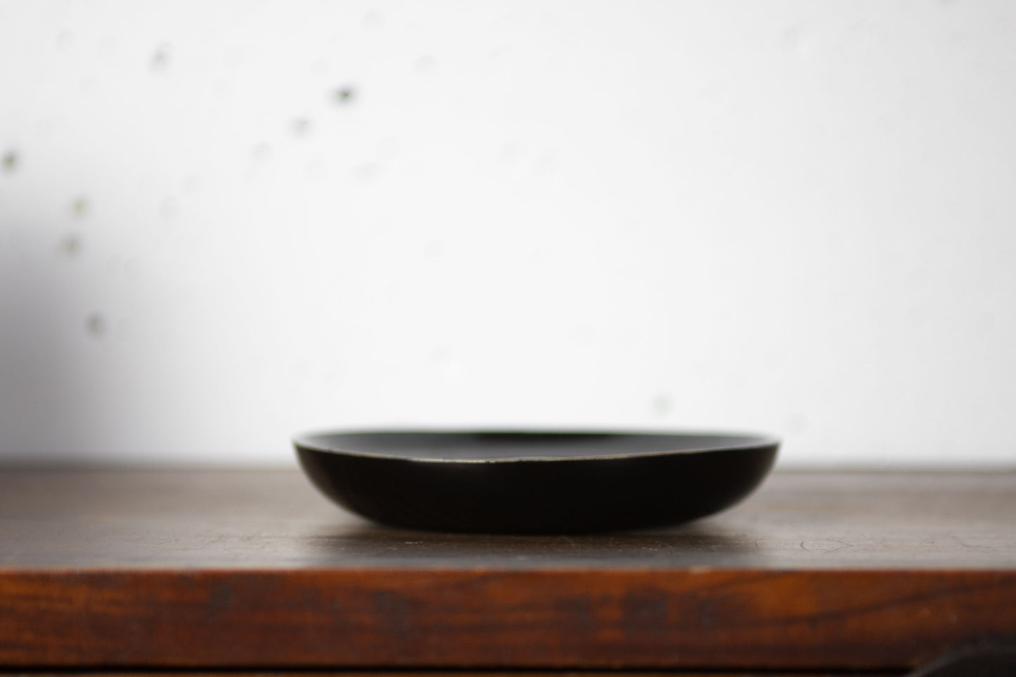 black lacquered plate