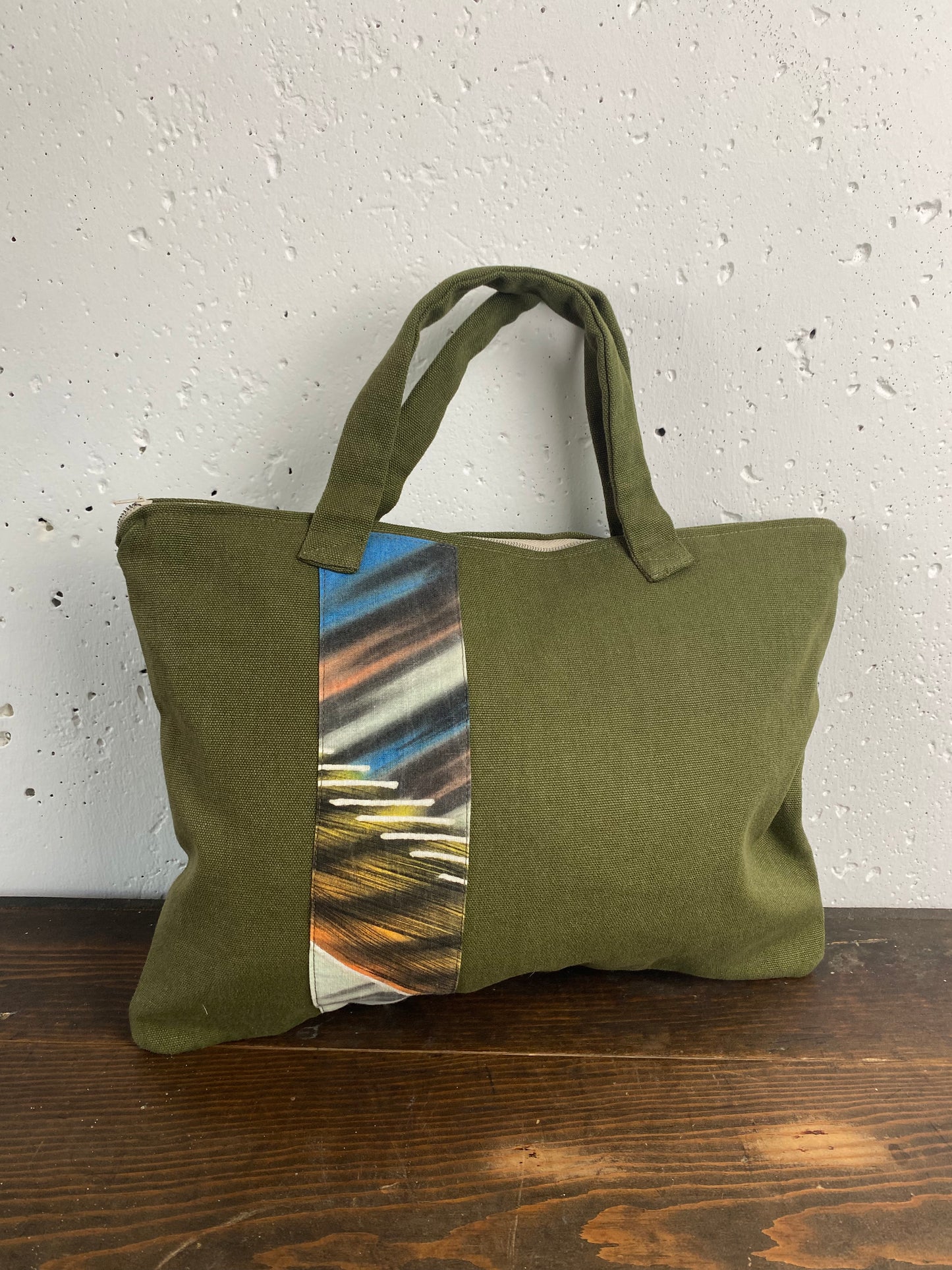 Unique Handmade Flag Patchwork Bag – Perfect for PC Storage