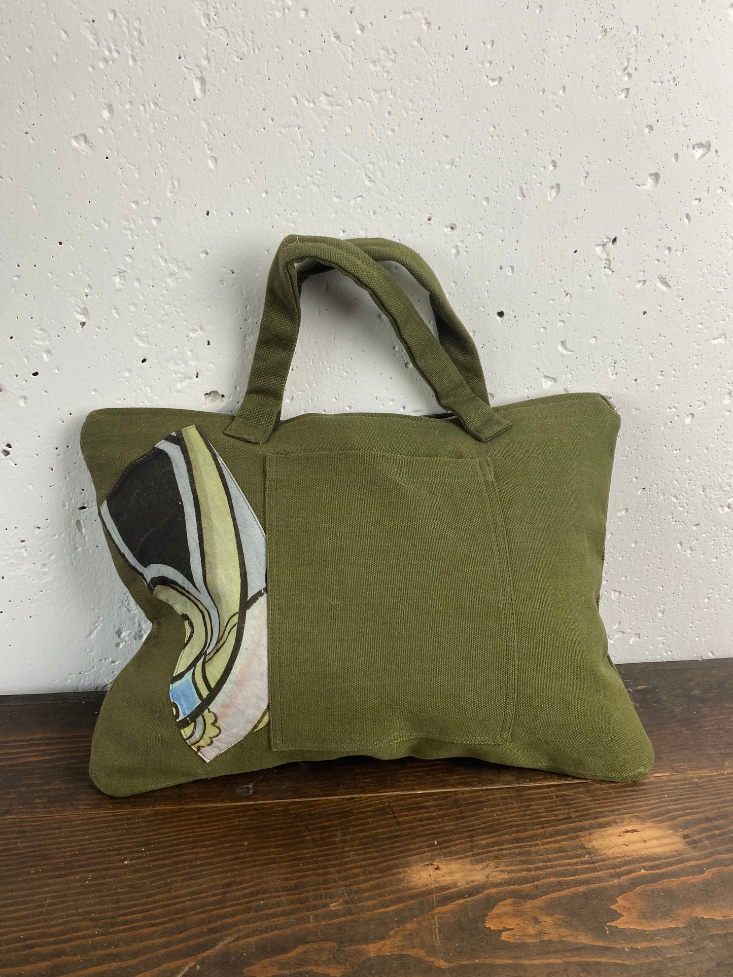 Unique Handmade Flag Patchwork Bag – Perfect for PC Storage