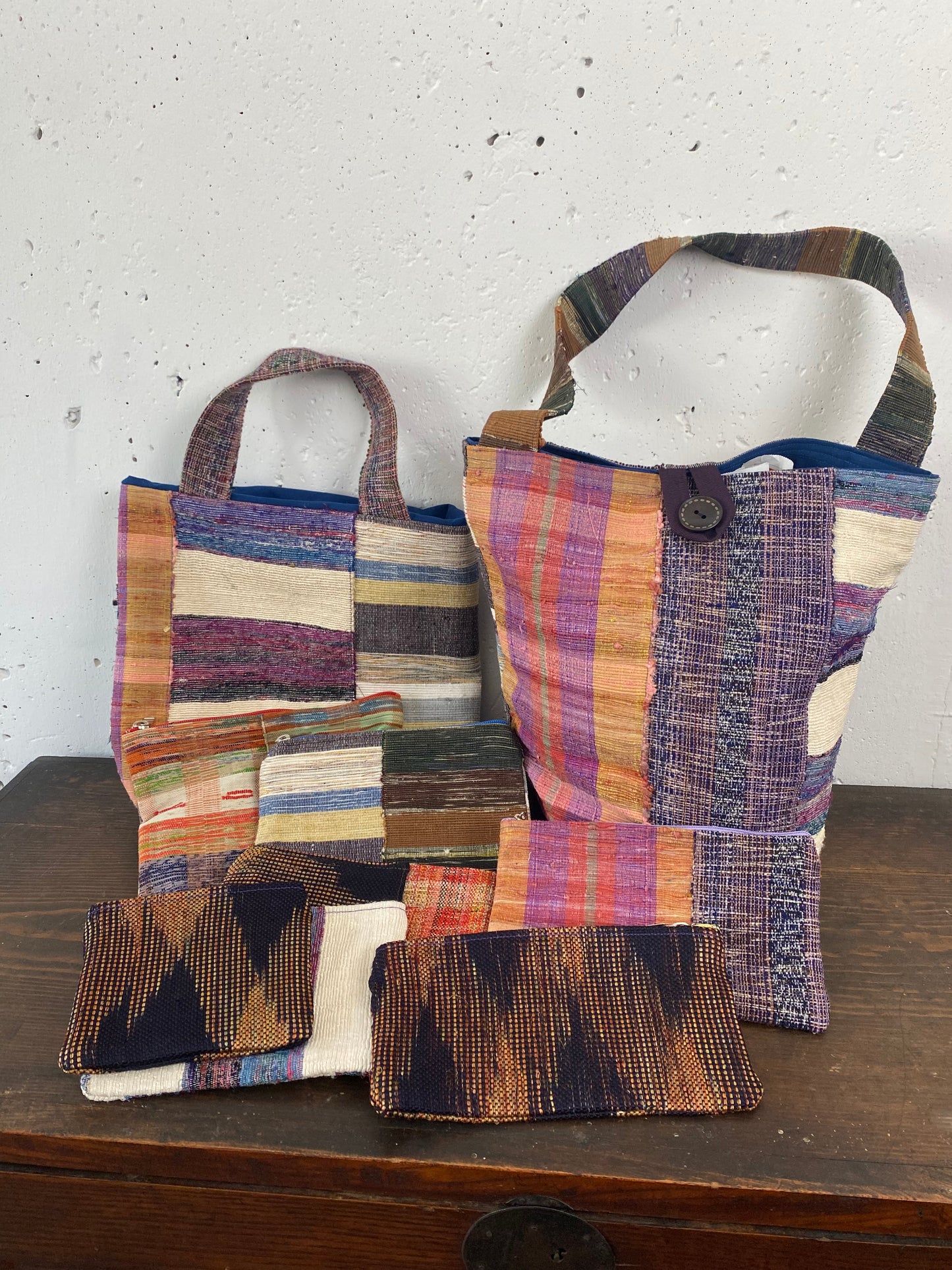 SAKIORI handbag/裂き織りハンドバック