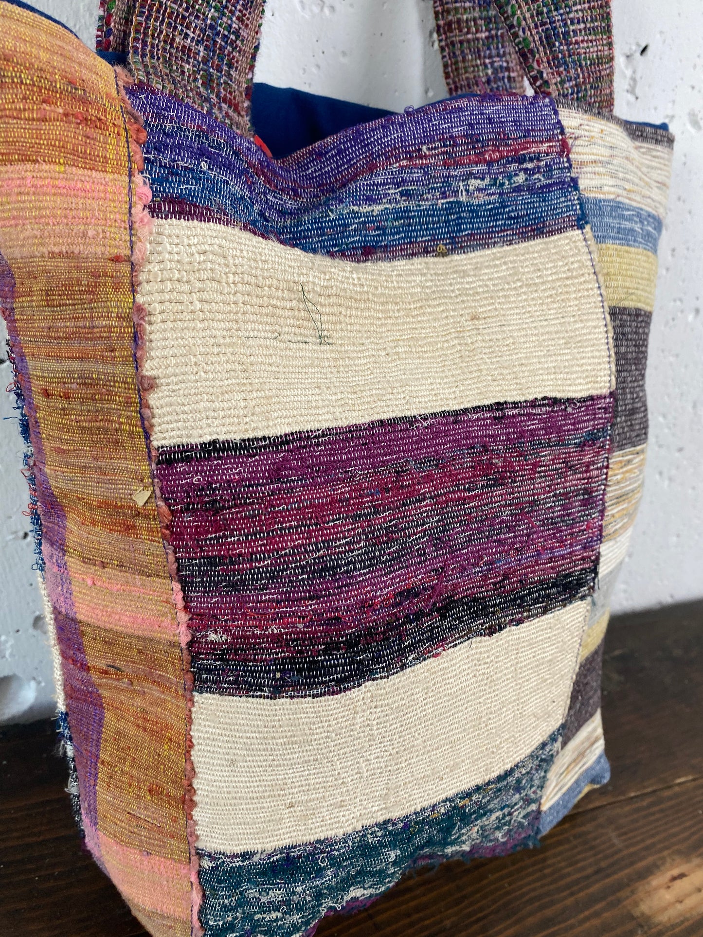 SAKIORI handbag/裂き織りハンドバック