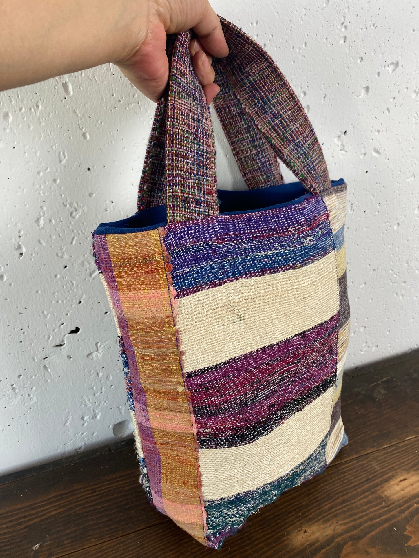 SAKIORI handbag/裂き織りハンドバック