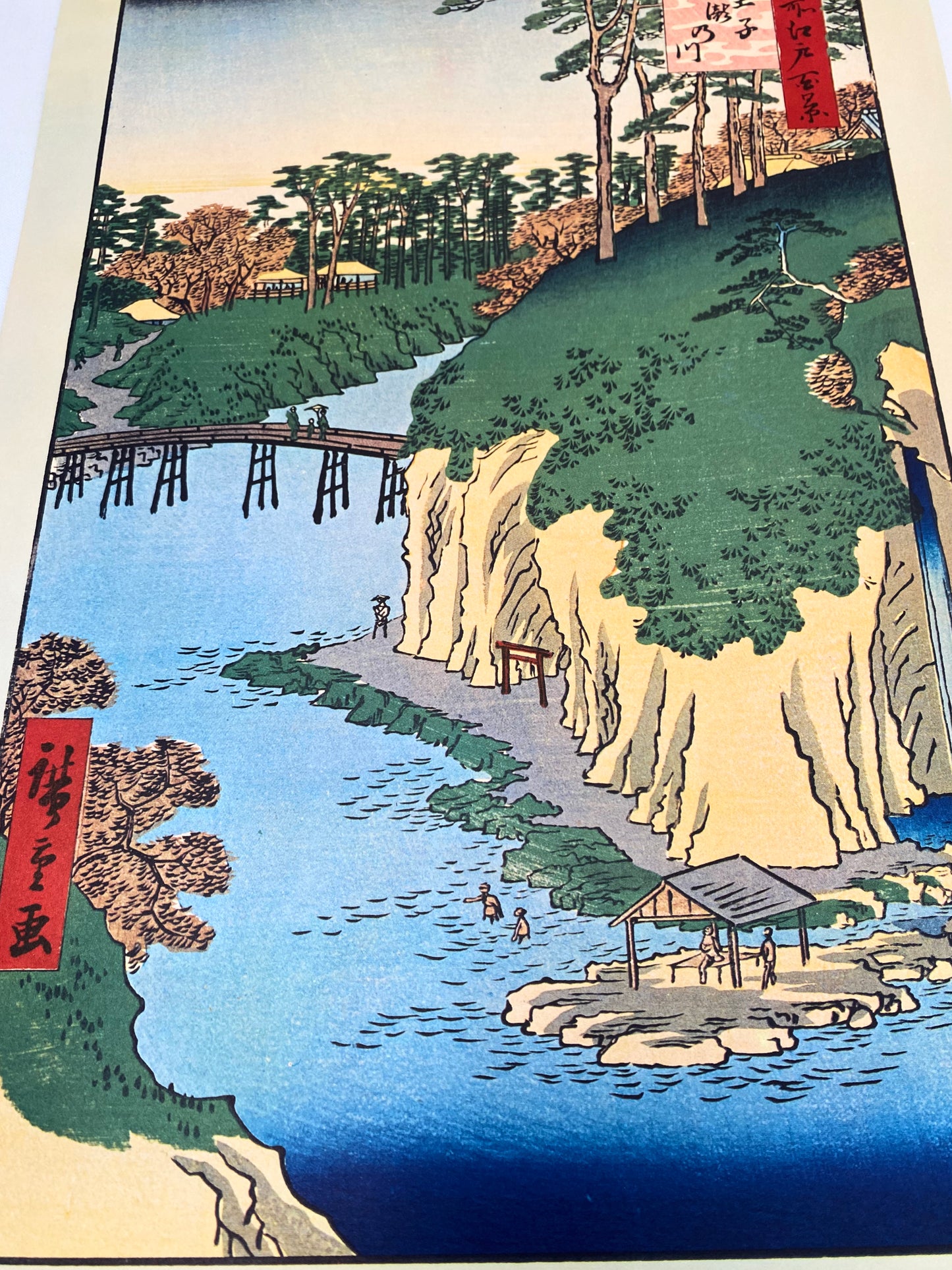 UKIYOE/MEISHOEDOHYAKUKEI /Oji Takino kawa - Picture Print