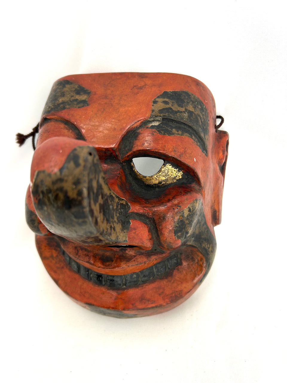 Handmade antique tengu masks