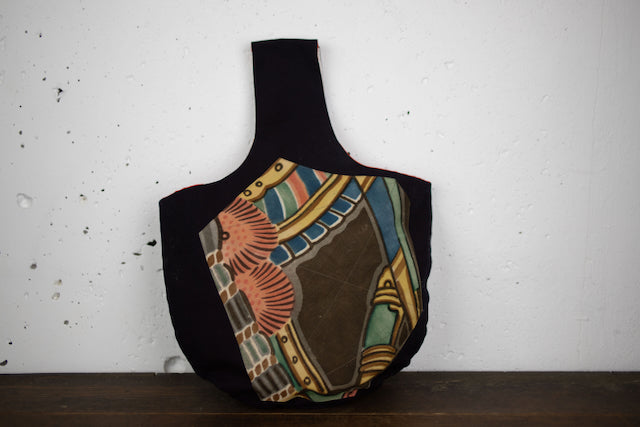 Handcrafted Indigo Banner Bag – One-of-a-Kind Design with Traditional Samurai Spirit