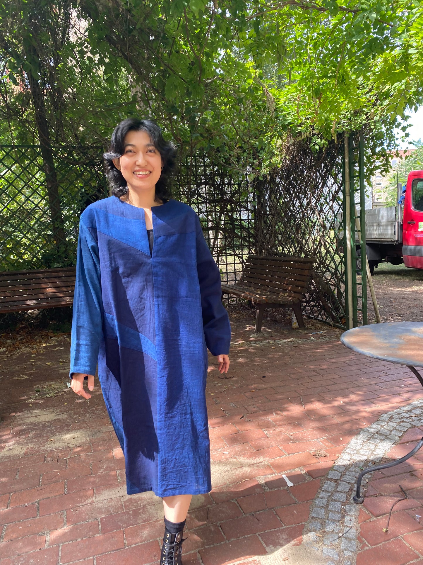 Handcrafted Indigo-Dyed Dress – A Timeless Masterpiece of Japanese Craftsmanship