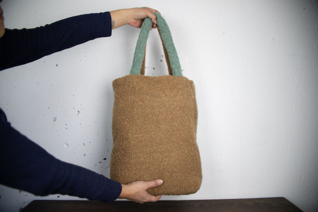 Handmade Fluffy Tote Bag by Yumiko – One-of-a-Kind & Full of Character