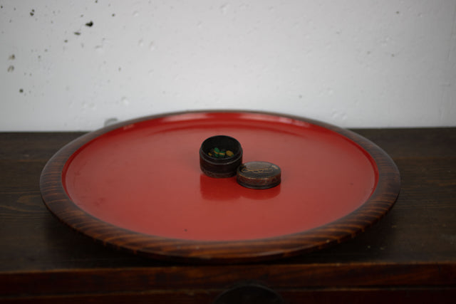Edo Era Japanese Kōgō – Lacquered Wooden Incense Box for Collectors