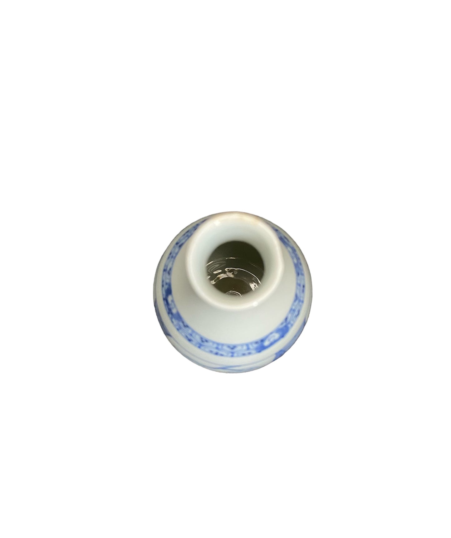 Plum-patterned small sake bottle