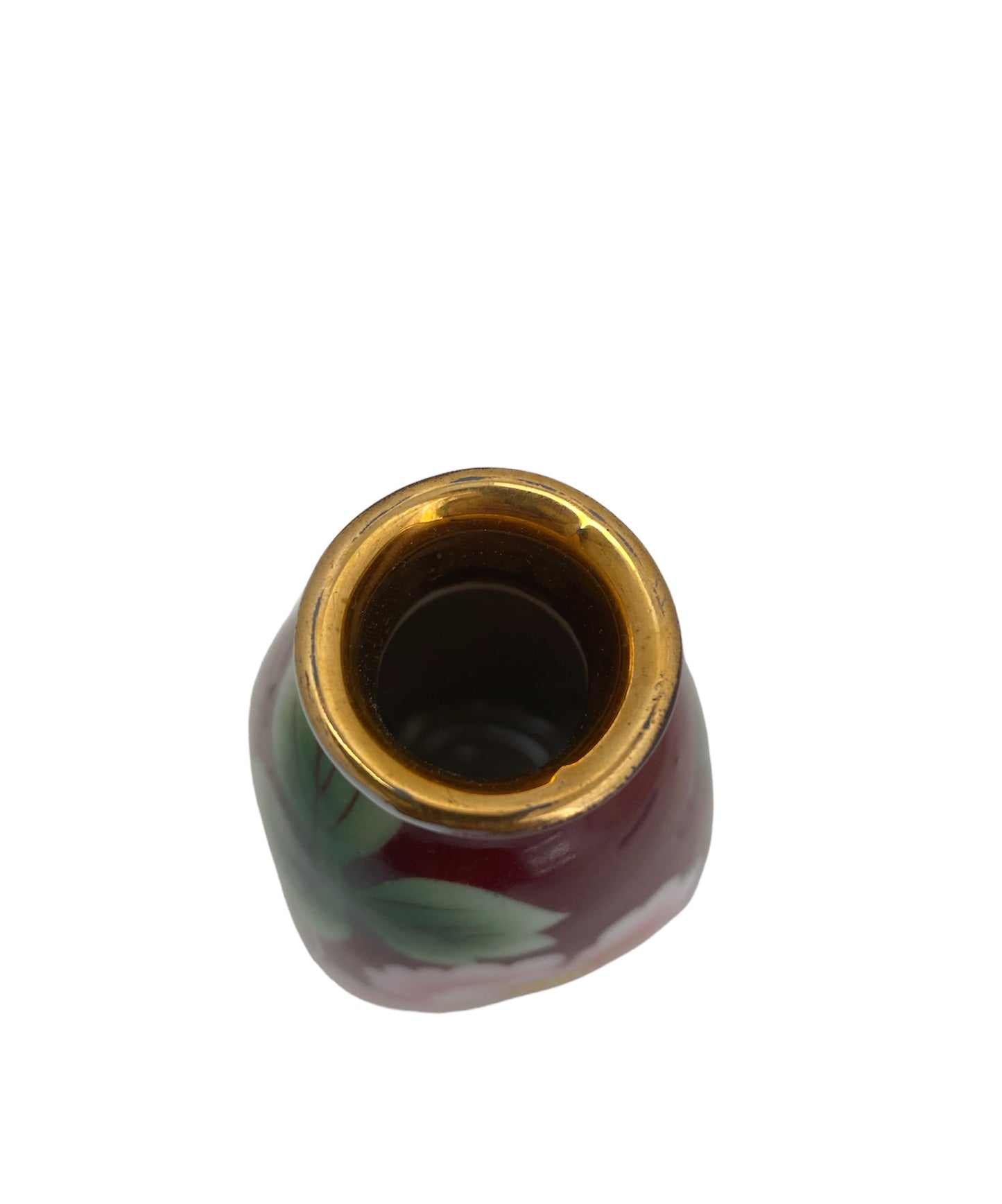 Large floral pattern sake bottle