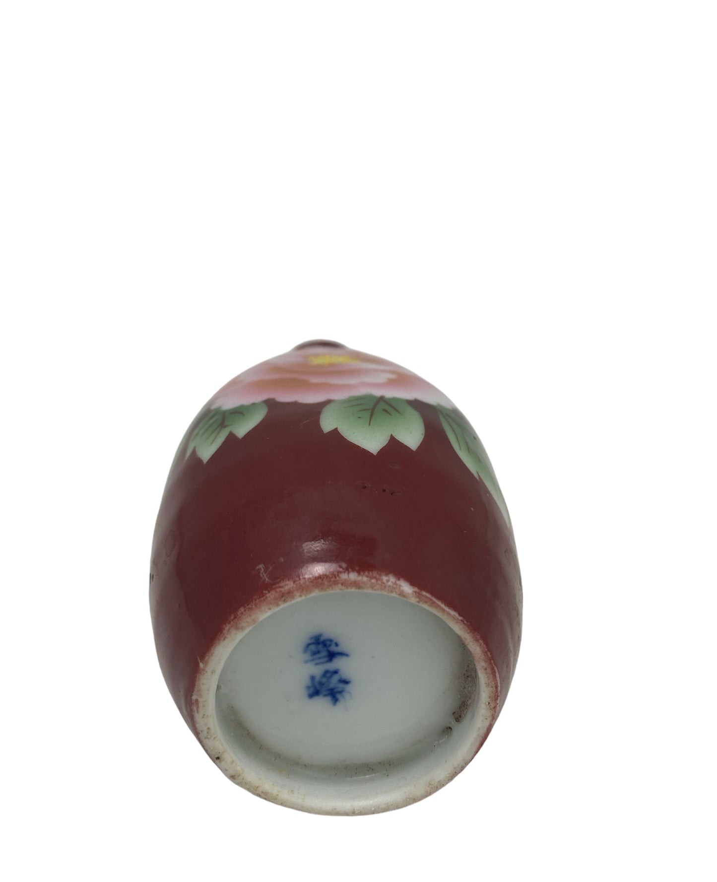 Large floral pattern sake bottle