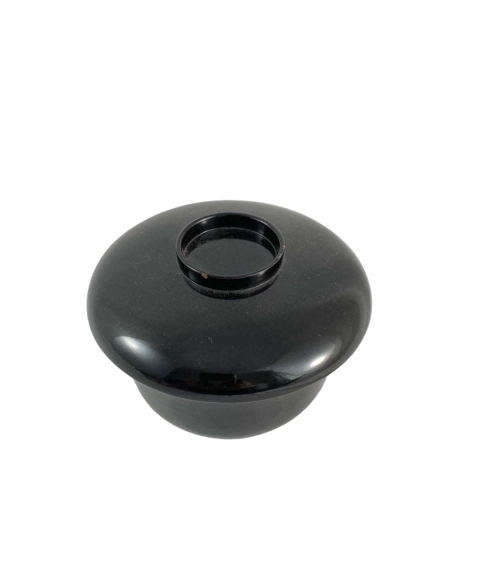 black lacquered bowl