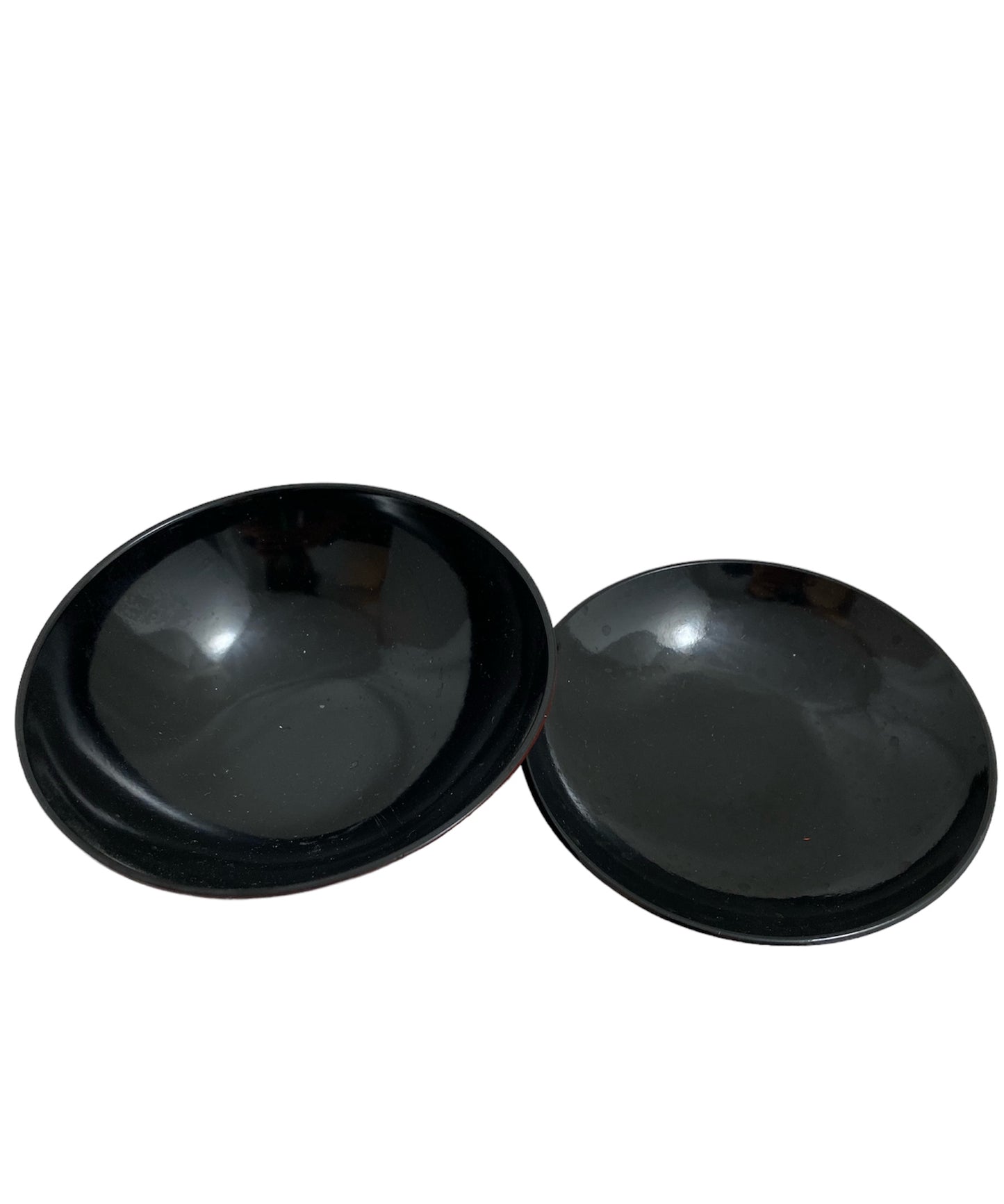 Lacquered bowl blue pattern