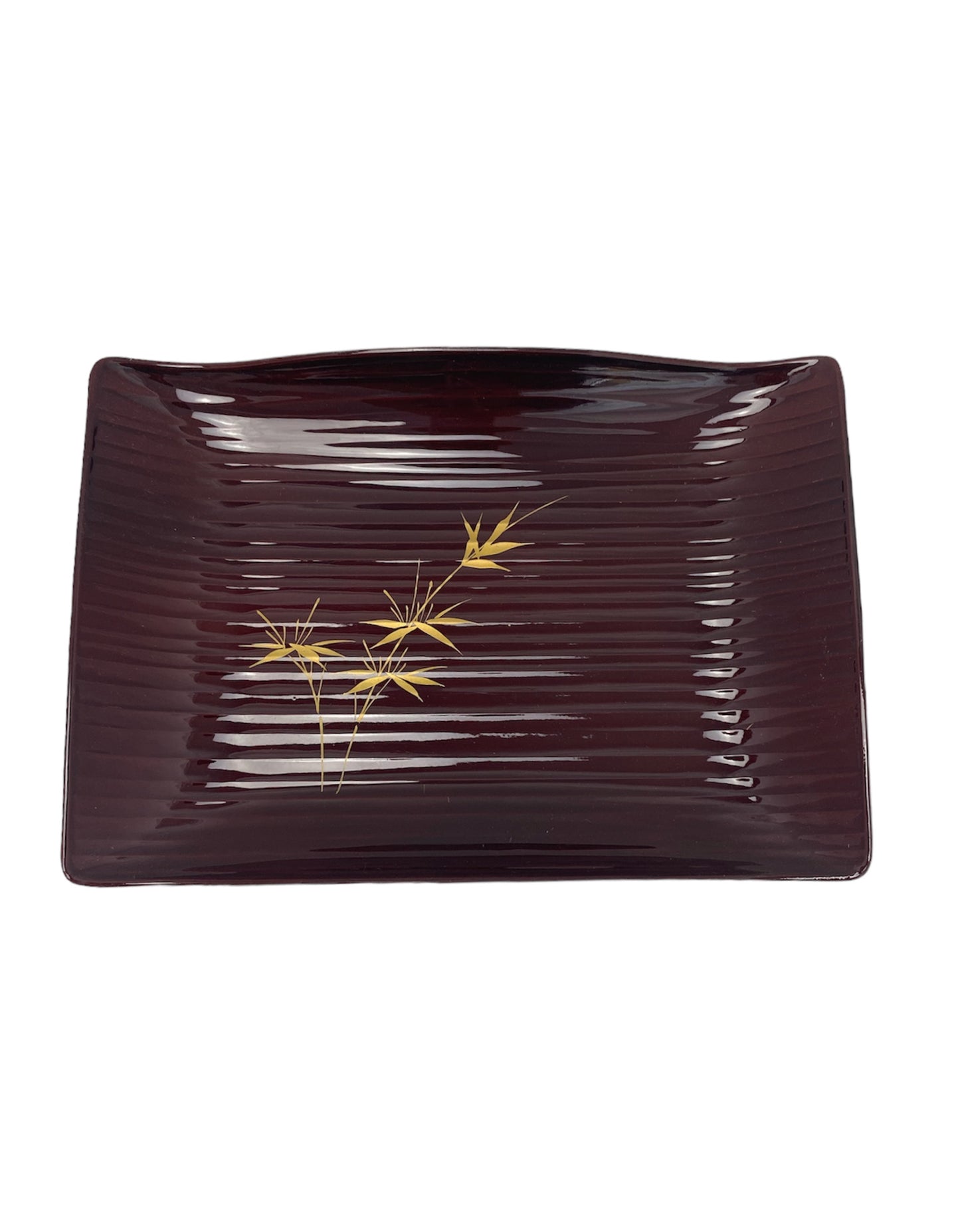 Lacquered plate for Japanese confectionery