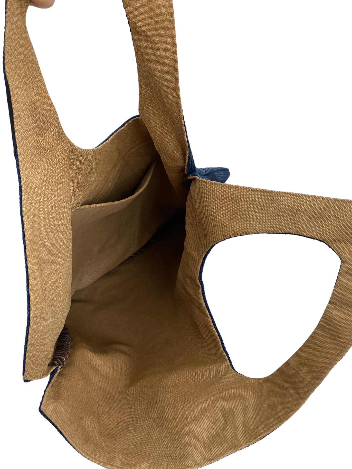 Handmade handbags made from Japanese retro happi coats of unusual shape.