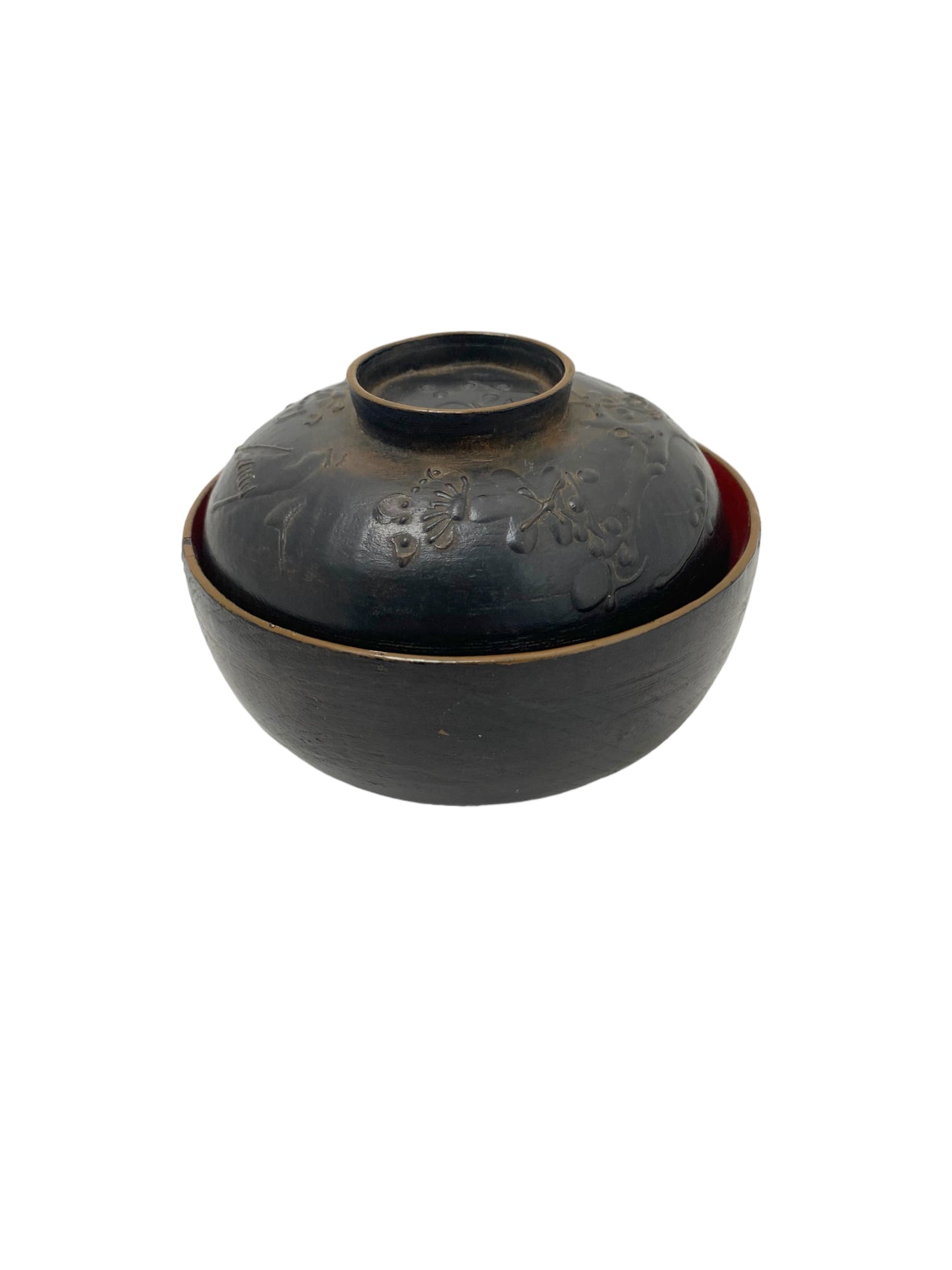 antique Lacquered bowl With fujiyama pattern