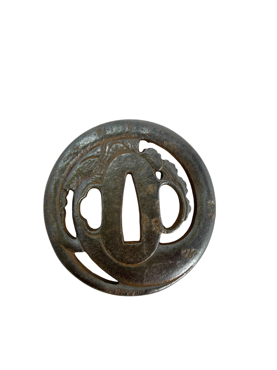 TSUBA (EDO) 4 / guard on Japanese sword/Special price due to lack of naming