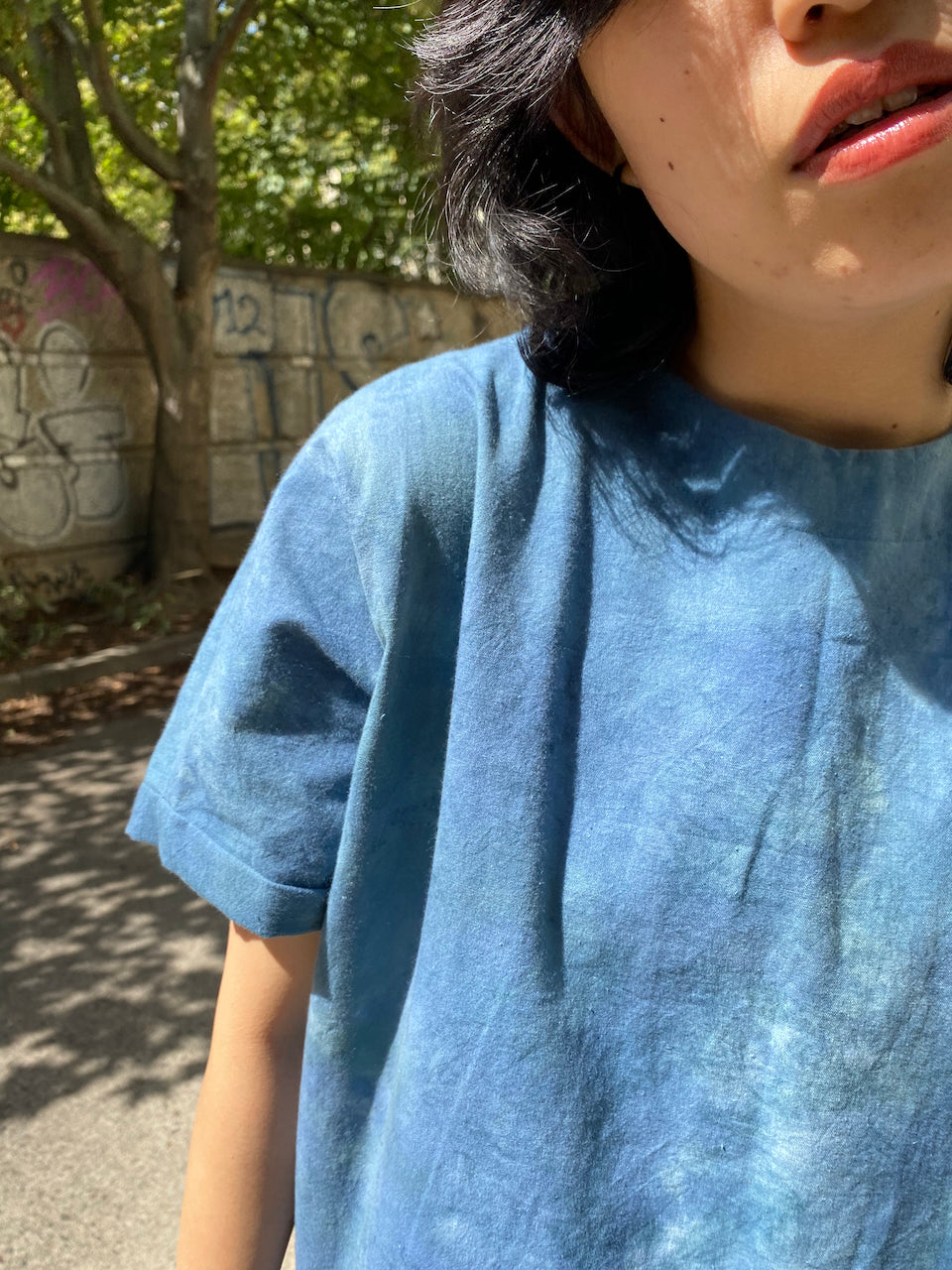 Timeless Indigo Hand-Dyed Dress – Unique Craftsmanship & Bold Style