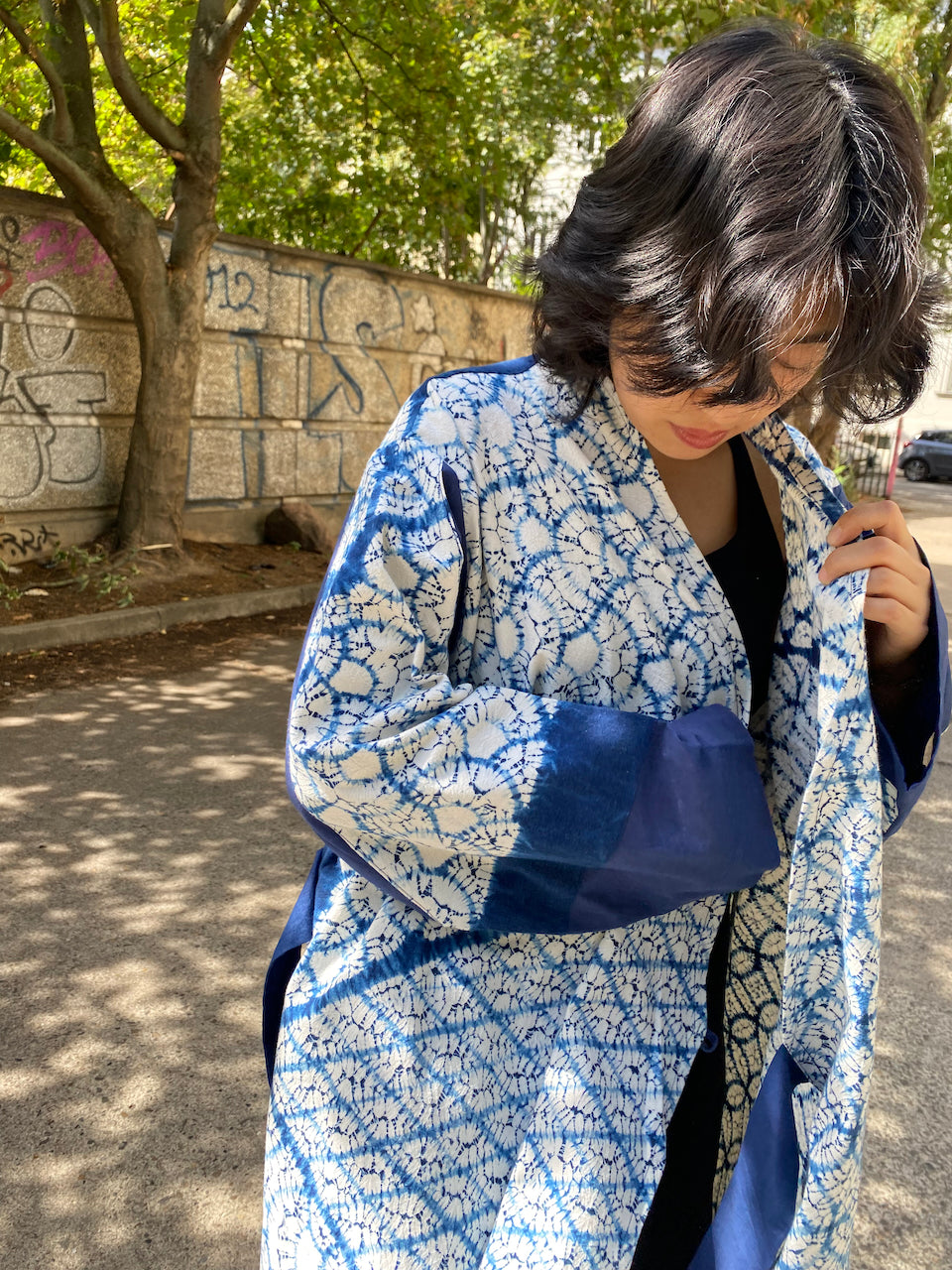 Indigo SHIBORI summercoat
