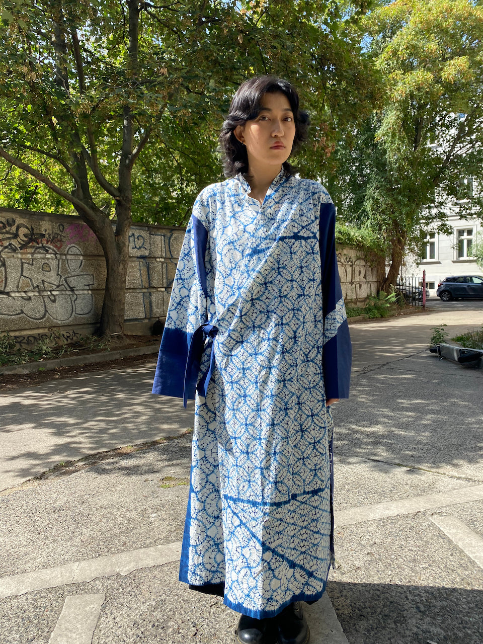 Indigo SHIBORI summercoat