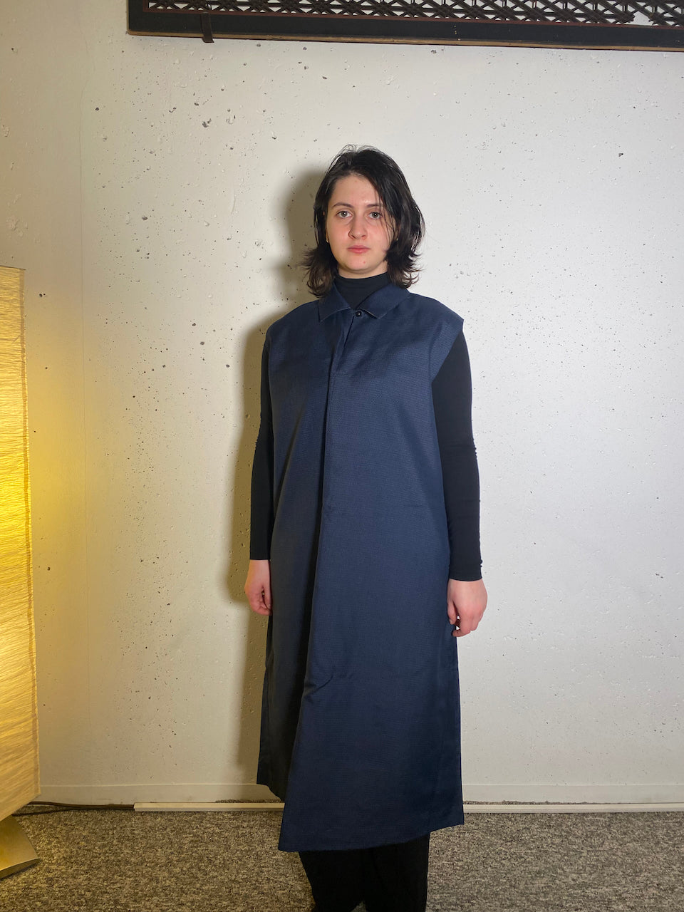 Timeless Elegance: Sleeveless Patchwork Dress Made from Vintage Kimono Silk