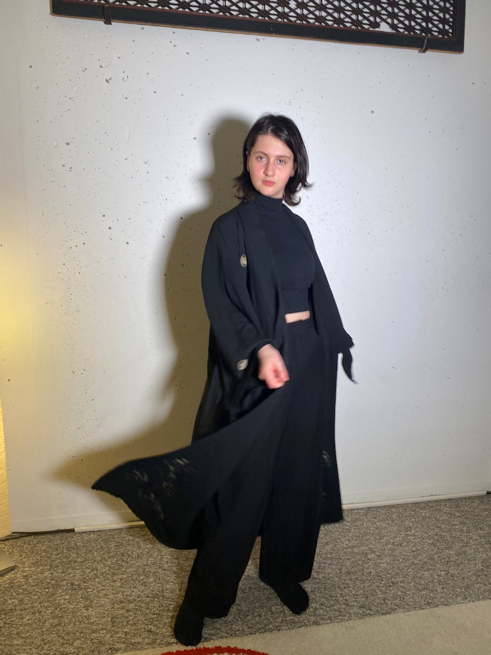 Artful Remake: Tomesode Kimono Coat Featuring Classic Pine Pattern