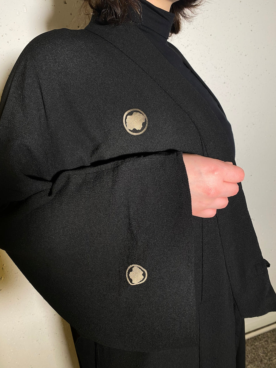 Artful Remake: Tomesode Kimono Coat Featuring Classic Pine Pattern