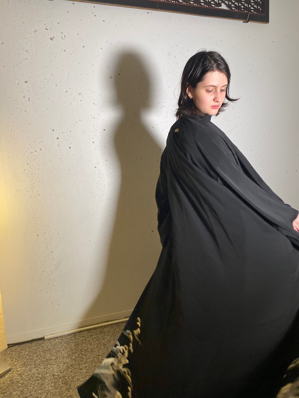Grace in Every Stitch – Tomesode Coat with Fan and Pine Pattern