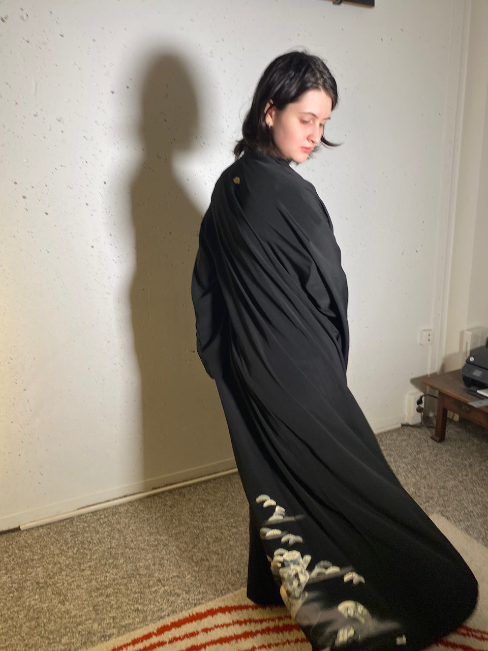 Grace in Every Stitch – Tomesode Coat with Fan and Pine Pattern