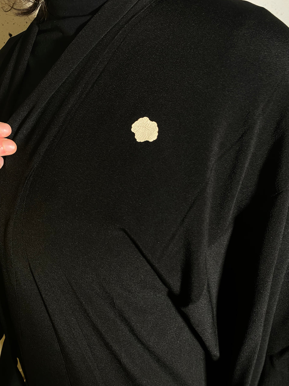 Grace in Every Stitch – Tomesode Coat with Fan and Pine Pattern