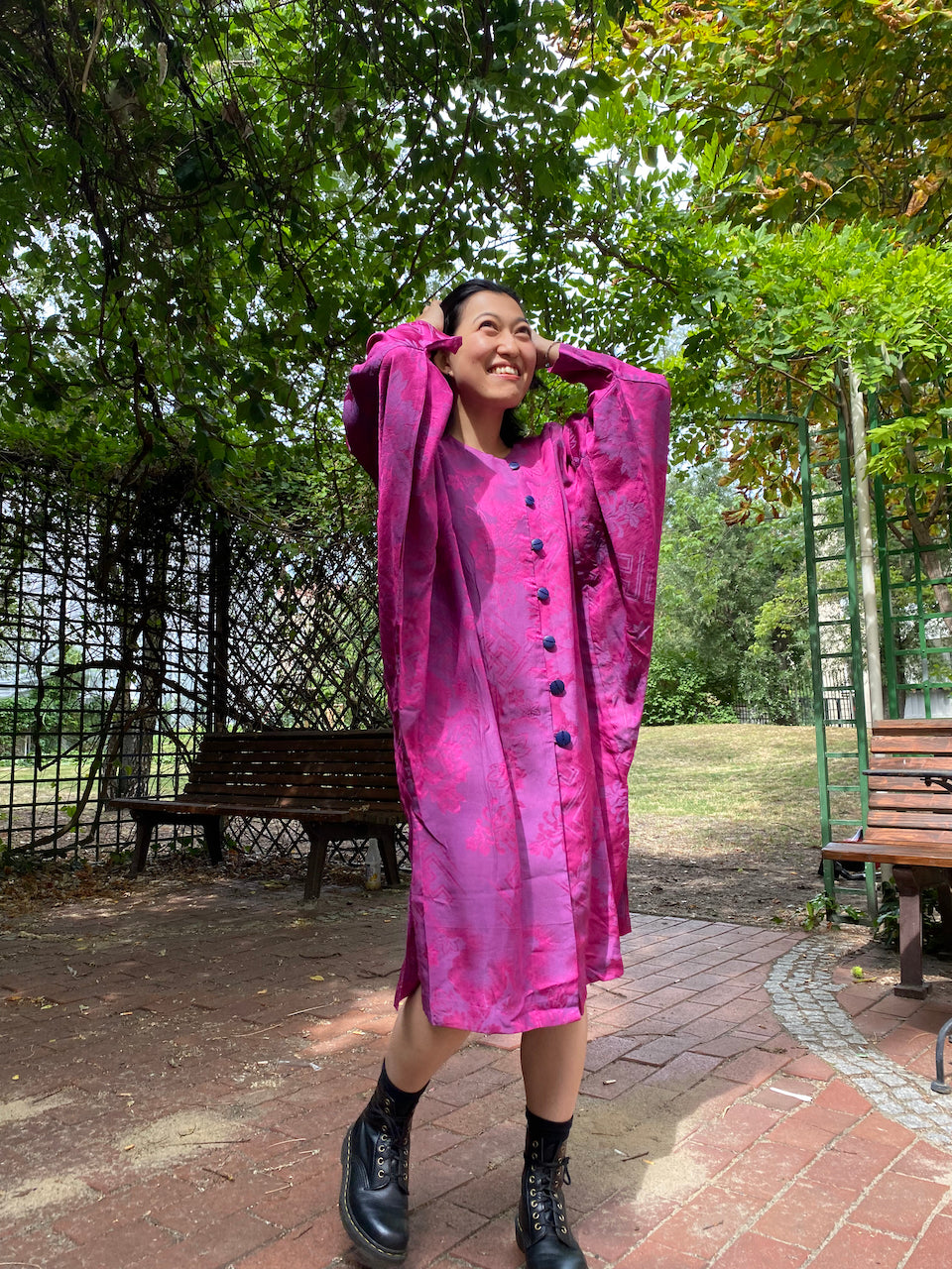 Flower-patterned dress jacket