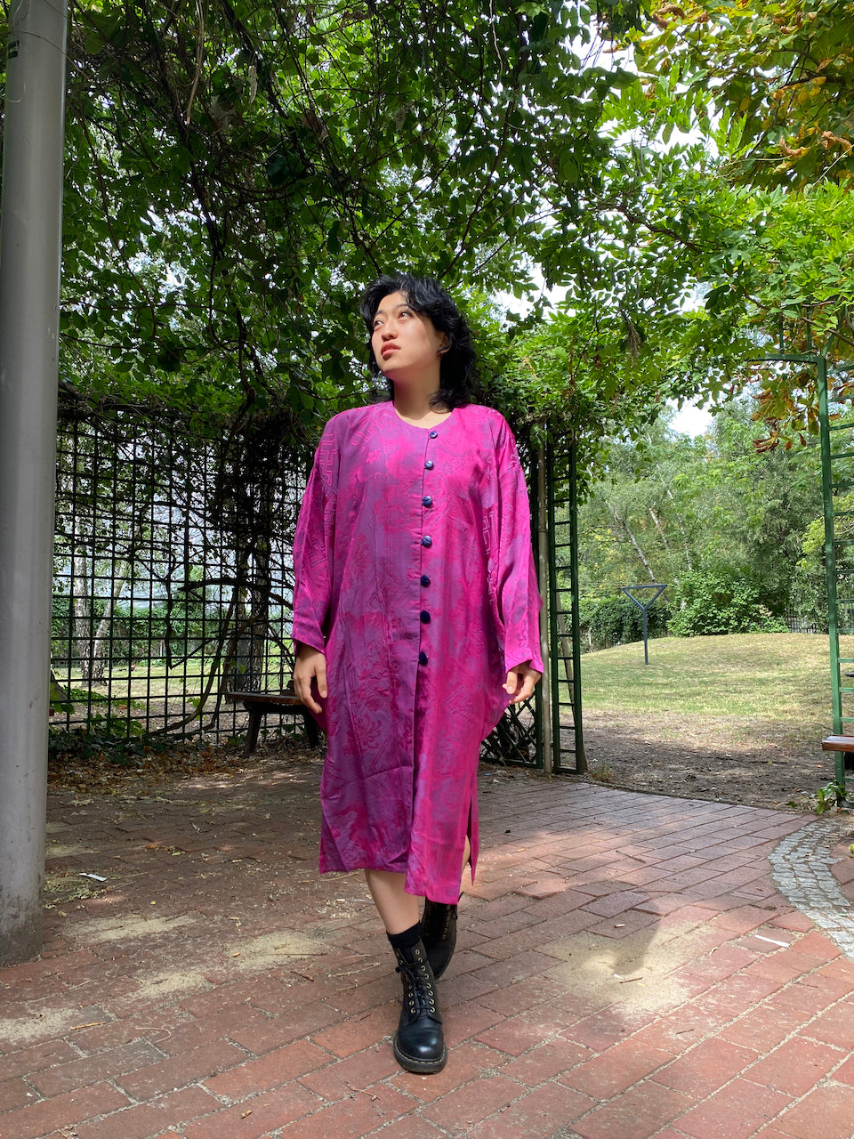 Timeless Elegance: Handcrafted Floral Silk Dress Jacket