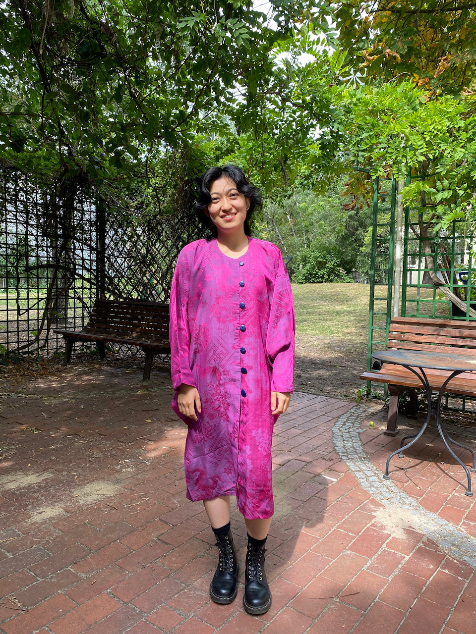 Flower-patterned dress jacket