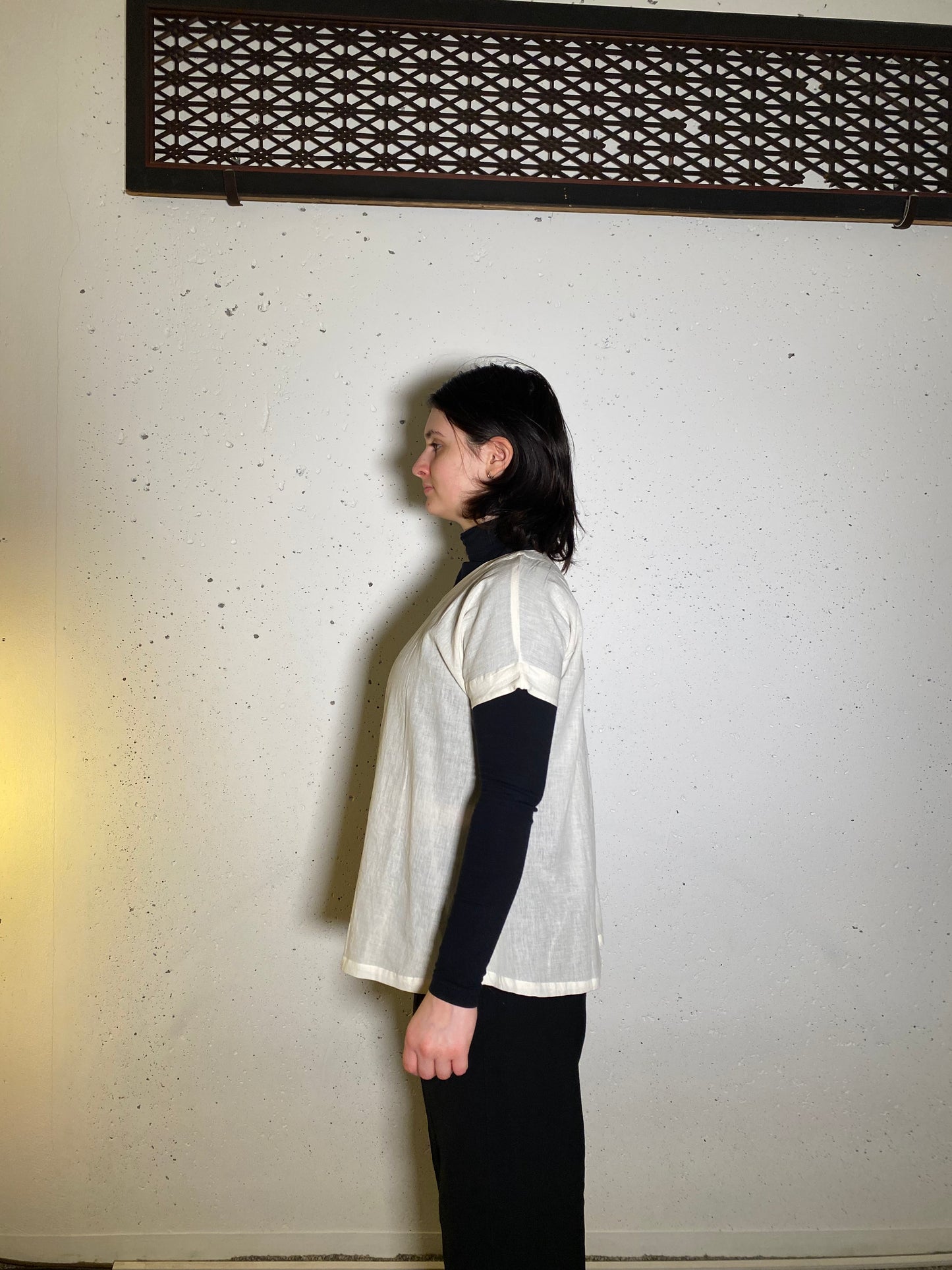 Short-sleeved shirts made from old summer kimonos
