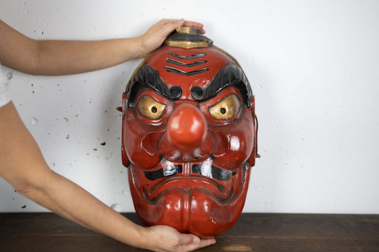 Decorative mask of a tengu