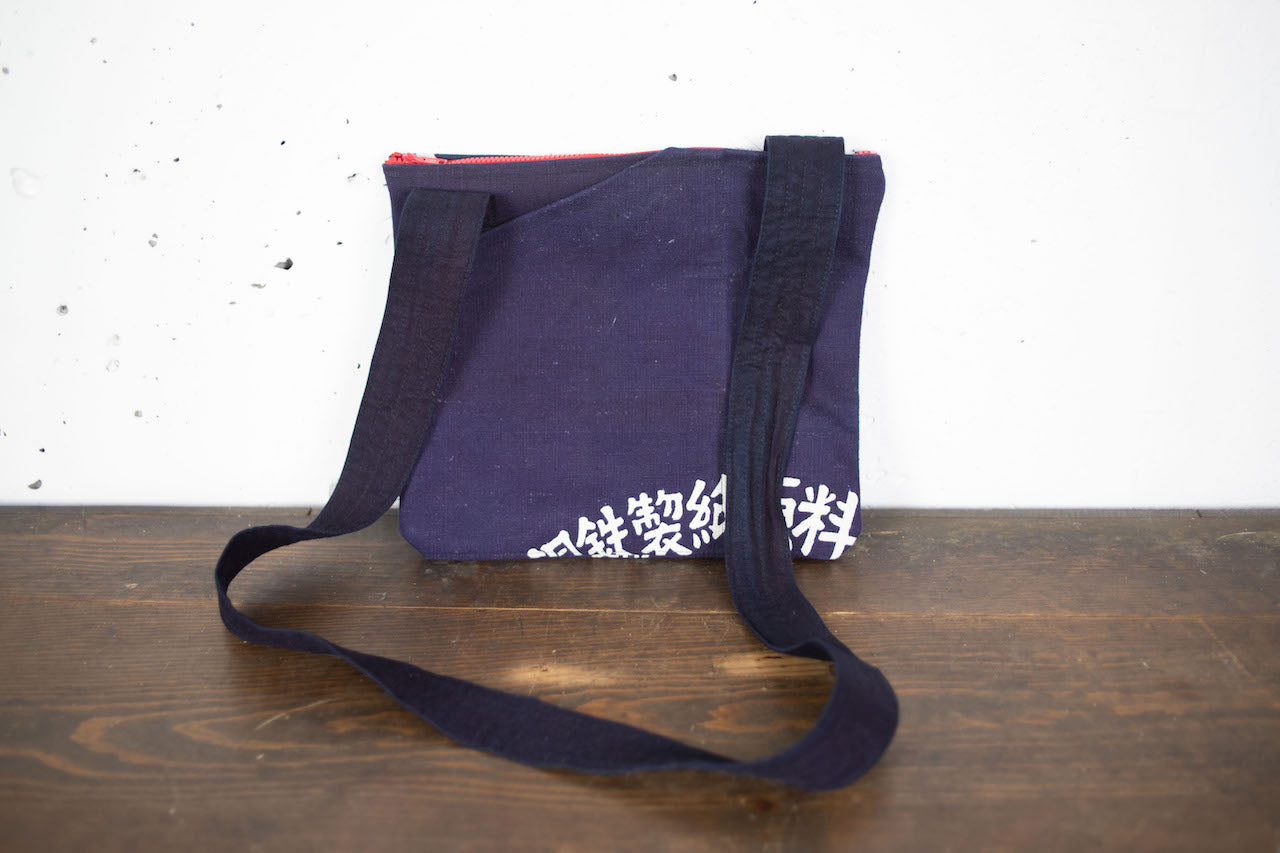shoulder bag with old japanese indigo-cloth 2