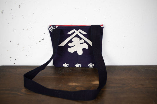 shoulder bag with old japanese indigo-cloth 2