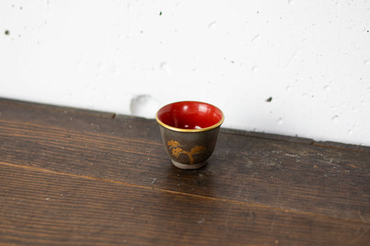lacquered sake cup