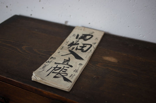 Handwritten merchant shop ledgers from the Edo period 1837