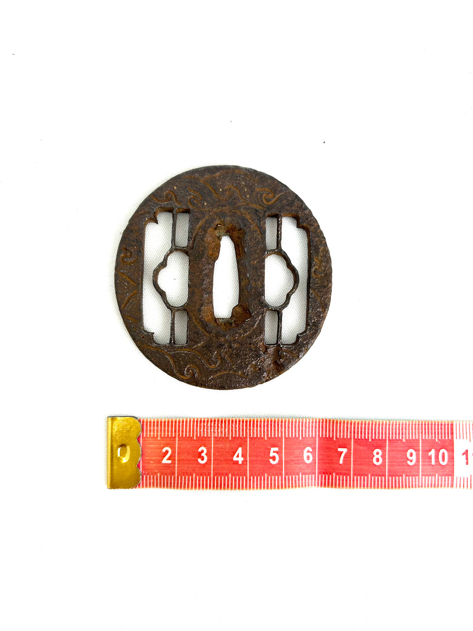 TSUBA (EDO) 3  / guard on Japanese sword/Special price due to lack of naming