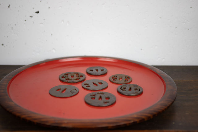 TSUBA (EDO) 2 / guard on Japanese sword/Special price due to lack of naming