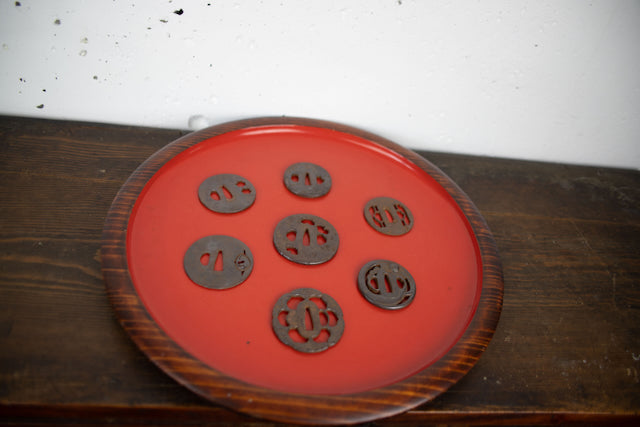 TSUBA (EDO) 2 / guard on Japanese sword/Special price due to lack of naming