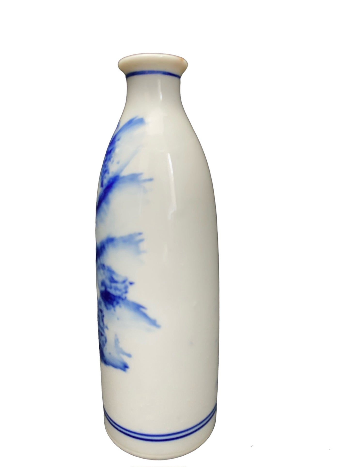 Landscape painted sake bottle