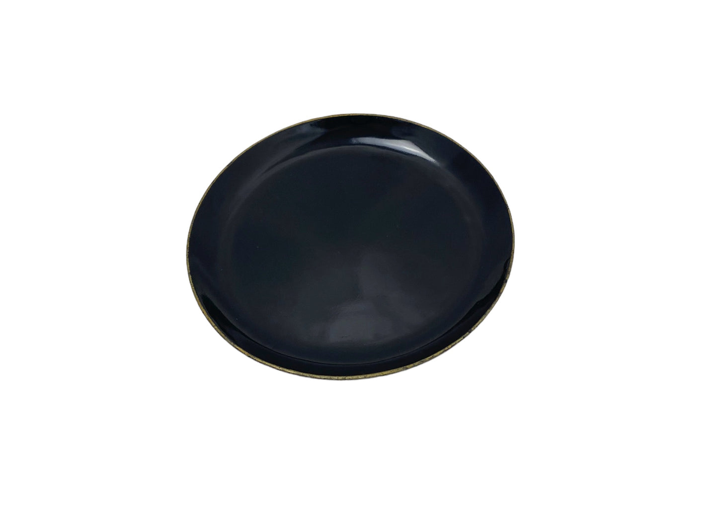 black lacquered plate