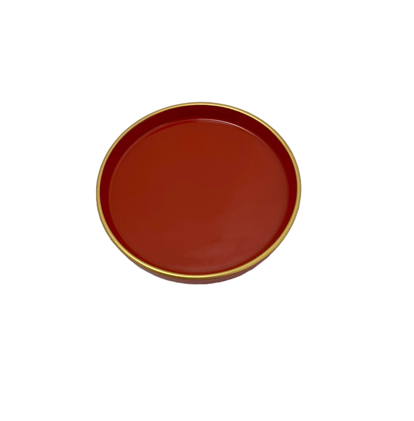 vermilion lacquered plate